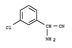 Structure of amino(3-chlorophenyl)acetonitrile