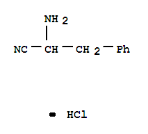 2-AMINO-3-PHENYLPROPIONITRILE HYDROCHLORIDE结构式