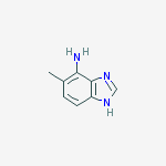 Structure of 6-METHYL-1H-BENZIMIDAZOL-7-AMINE 95%