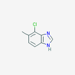Structure of 1H-Benzimidazole,  7-chloro-6-methyl-