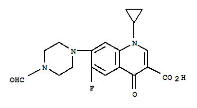Structure of FORMYLCIPROFLOXACIN