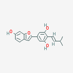 Structure of 5-(6-Hydroxybenzofuran-2-yl)-2-(3-methylbut-1-enyl)benzene-1,3-diol