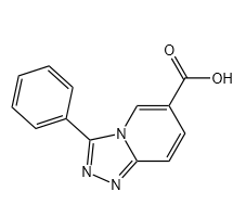 3-苯基-[1,2,4]三唑并[4,3-a]吡啶-6-羧酸结构式
