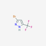 Structure of 5-BroMo-3-(trifluoroMethyl)-1H-pyrazole