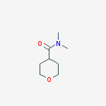 N,n-dimethyloxane-4-carboxamide结构式