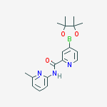 Structure of N-(6-METHYLPYRIDIN-2-YL)-4-(4,4,5,5-TETRAMETHYL-1,3,2-DIOXABOROLAN-2-YL)PICOLINAMIDE
