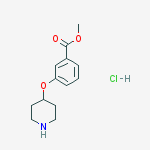 methyl 3-piperidin-4-yloxybenzoate,hydrochloride结构式