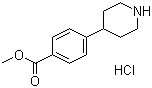 Structure of 4-PIPERIDIN-4-YL-BENZOIC ACID METHYL ESTER HCL