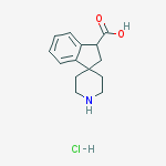 Structure of 2,3-DIHYDROSPIRO[INDENE-1,4-PIPERIDINE]-3-CARBOXYLIC ACID