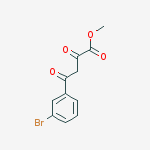 Structure of methyl 4-(3-bromophenyl)-2,4-dioxobutanoate