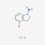 Structure of 4-FLUORO-2,3-DIHYDRO-1H-INDEN-1-AMINE HYDROCHLORIDE