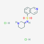 (R)-Isoquinoline-5-sulfonic acid piperidin-3-ylamide dihydrochloride结构式