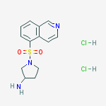 Structure of (S)-1-(Isoquinoline-5-sulfonyl)-pyrrolidin-3-ylamine dihydrochloride