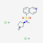 Structure of (R)-Isoquinoline-5-sulfonic acid pyrrolidin-3-ylamide dihydrochloride