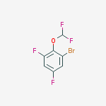 Structure of 1-Bromo-2-(difluoromethoxy)-3,5-difluoro-benzene