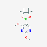 Structure of 2,4-Dimethoxy-5-(4,4,5,5-tetramethyl-[1,3,2]dioxaborolan-2-yl)-pyrimidine
