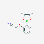 [2-(4,4,5,5-Tetramethyl-[1,3,2]dioxaborolan-2-yl)-phenoxy]-acetonitrile结构式