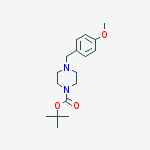 Structure of TERT-BUTYL 4-(4-METHOXYBENZYL)PIPERAZINE-1-CARBOXYLATE