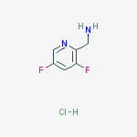 Structure of (3,5-Difluoropyridin-2-yl)methanamine hydrochloride