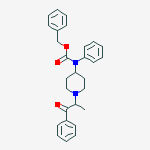 Structure of 1-PHENYL-2-(4-N-CBZ-PHENYLAMINO-PIPERIDIN-1-YL)-PROPAN-1-ONE