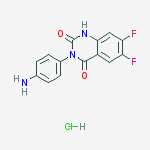 Structure of 3-(4-AMinophenyl)-6,7-difluoroquinazoline- 2,4(1H,3H)-dione hydrochloride