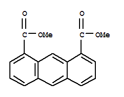 Structure of 1,8-ANTHRACENEDICARBOXYLIC ACID DIMETHYL ESTER