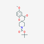 Structure of TERT-BUTYL 6-METHOXY-4-OXOSPIRO[CHROMAN-2,4-PIPERIDINE]-1-CARBOXYLATE