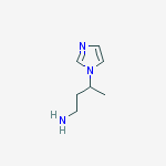 Structure of 3-(1H-imidazol-1-yl)-1-butanamine(SALTDATA: FREE)