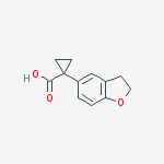 Structure of 1-(2,3-dihydrobenzofuran-5-yl)cyclopropanecarboxylic acid
