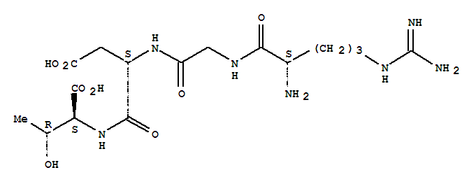 Structure of poly (arginyl-glycyl-aspartyl-threonine)