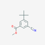 3-CYANO-5-TERT-BUTYLBENZOIC ACID METHYL ESTER结构式