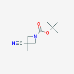 Structure of 3-Cyano-3-methyl-azetidine-1-carboxylic acid tert-butyl ester