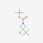 Structure of 1-Oxa-6-azaspiro[3.3]heptane-6-carboxylic acid, 3,3-dimethyl-, 1,1-dimethylethyl ester