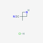 Structure of 3-METHYL-3-AZETIDINECARBONITRILE HYDROCHLORIDE