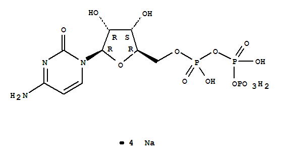 Structure of CYTIDINE-5-TRIPHOSPHATE TRISODIUM SALT