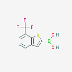7-(TRIFLUOROMETHYL)BENZO[B]THIEN-2-YL BORONIC ACID结构式