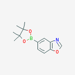 5-(4,4,5,5-tetramethyl-1,3,2-dioxaborolan-2-yl)benzo[d]oxazole结构式