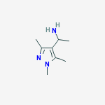 Structure of 1H-Pyrazole-4-methanamine,  -alpha-,1,3,5-tetramethyl-
