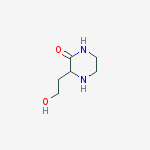 Structure of 3-(2-hydroxyethyl)piperazin-2-one