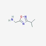 Structure of 1-(3-isopropyl-1,2,4-oxadiazol-5-yl)methanamine(SALTDATA: HCl)