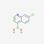 7-Chloroquinoline-4-boronicacid结构式