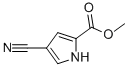 Structure of 1H-Pyrrole-2-carboxylicacid, 4-cyano-, methyl ester
