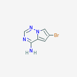 Structure of 6-bromopyrrolo[2,1-f][1,2,4]triazin-4-amine