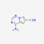 4-aminopyrrolo[2,1-f][1,2,4]triazine-6-carbonitrile结构式