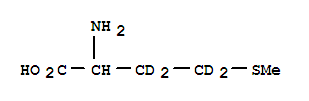 Structure of DL-METHIONINE-3,3,4,4-D4