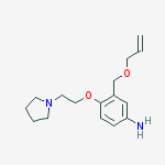Structure of 3-[(Allyloxy)methyl]-4-[2-(1-pyrrolidinyl)ethoxy]aniline