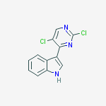 3-(2,5-Dichloropyrimidin-4-yl)-1H-indole结构式