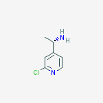 (S)-2-Chloro-4-(1-amino)ethylpyridine结构式