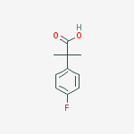 Structure of 2-(4-Fluorophenyl)-2-methylpropanoic acid