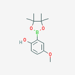 Structure of 4-METHOXY-2-(4,4,5,5-TETRAMETHYL-1,3,2-DIOXABOROLAN-2-YL)PHENOL